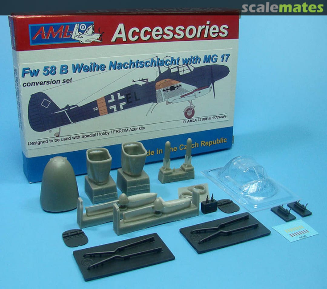 Contents Focke-Wulf Fw 58B Nachtschlacht with MG 17 AMLA 72 086 AML Contents Focke-Wulf Fw 58B Nachtschlacht with MG 17 AMLA 72 086 AML