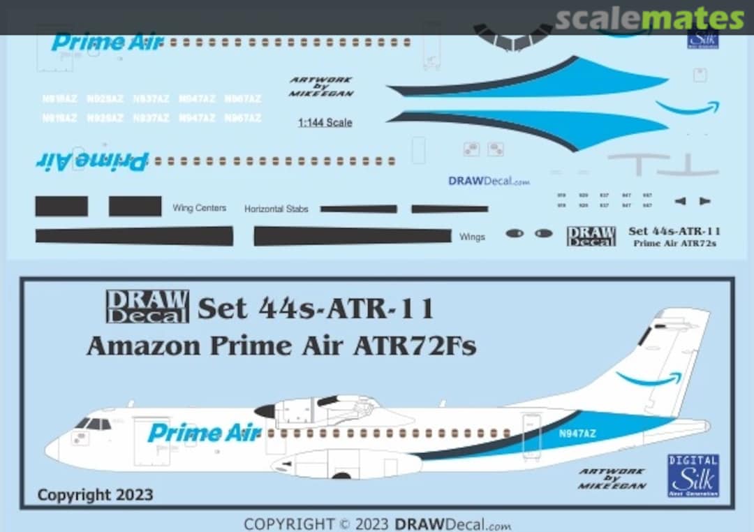 Boxart Amazon Prime Air ATR72Fs 44-ATR-11 Draw Decal