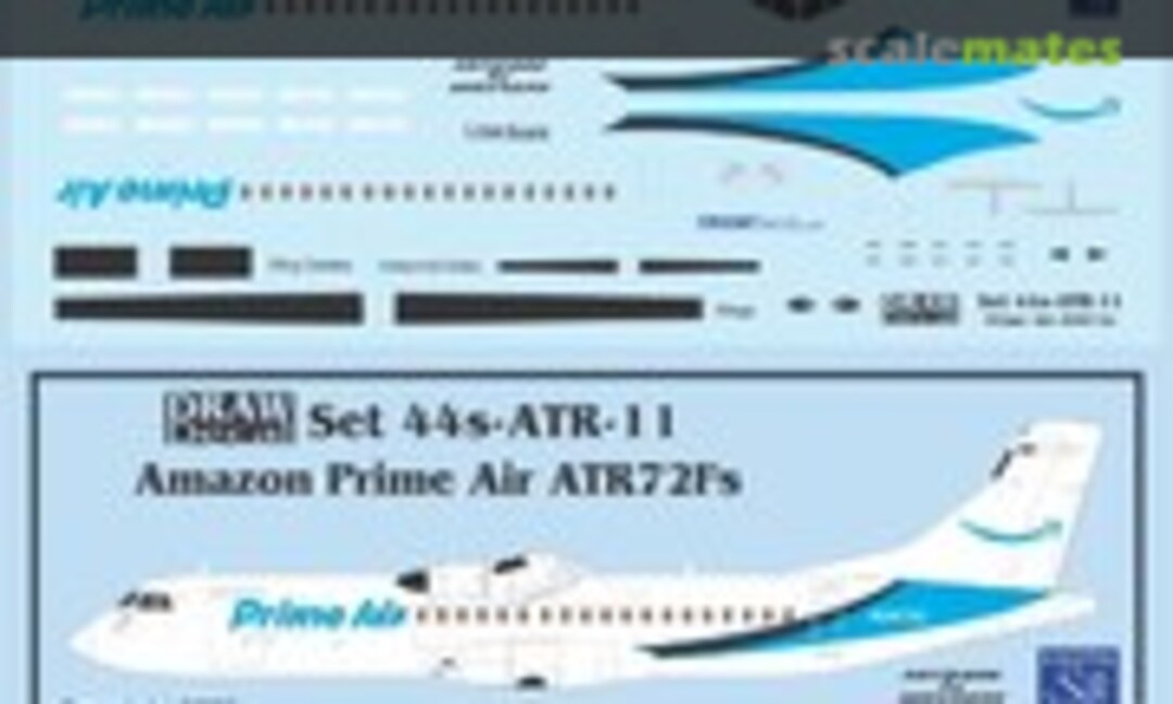 1:144 Amazon Prime Air ATR72Fs (Draw Decal 44-ATR-11) 44-ATR-11