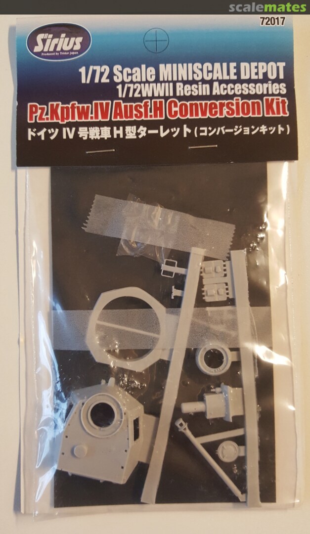 Boxart Pz.Kpfw.IV Ausf.H Conversion Kit 72017 Sirius by Tristar Japan Boxart Pz.Kpfw.IV Ausf.H Conversion Kit 72017 Sirius by Tristar Japan