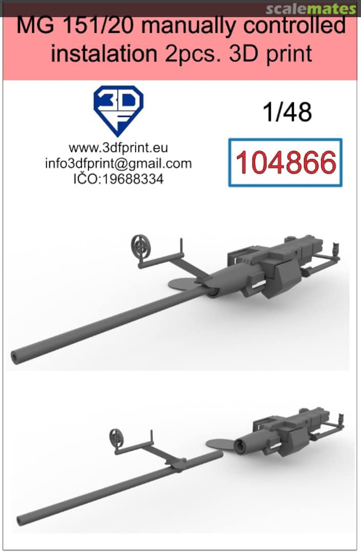 Boxart MG 151/20 Manually Controlled Installation 104866 3DF Print Boxart MG 151/20 Manually Controlled Installation 104866 3DF Print