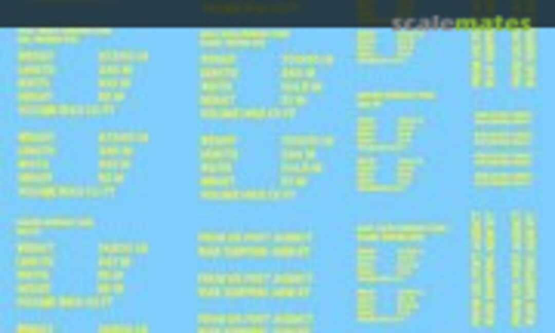 1:48 D-Day shipping stencils for Shermans (yellow) (Archer AR49009Y) AR49009Y