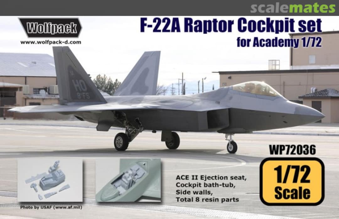 Boxart F-22A Raptor Cockpit Set WP72036 Wolfpack Boxart F-22A Raptor Cockpit Set WP72036 Wolfpack