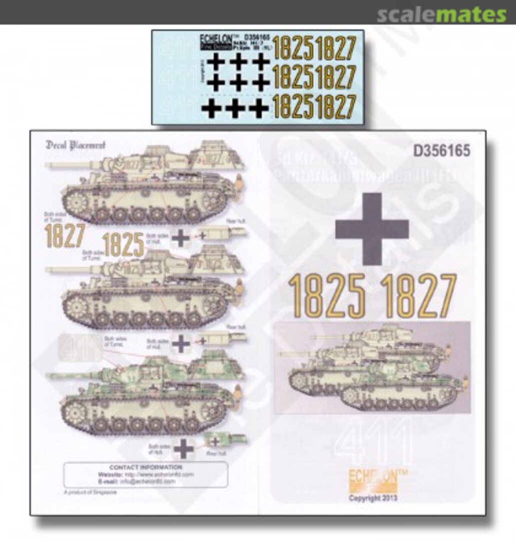 Boxart Sd.Kfz. 141/3 Pz.Kpfw. III (FL) D356165 Echelon Fine Details Boxart Sd.Kfz. 141/3 Pz.Kpfw. III (FL) D356165 Echelon Fine Details