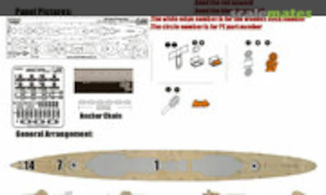 1:350 Admiral Hipper - Wooden Deck (Wood Hunter W35030)