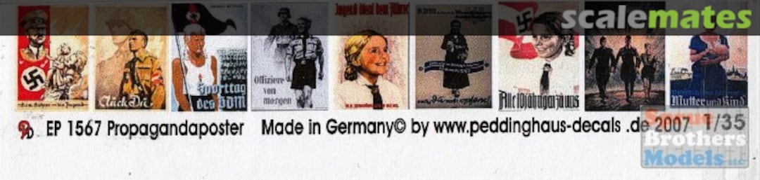 Boxart German Propaganda Posters No 1 EP 1567 Peddinghaus-Decals Boxart German Propaganda Posters No 1 EP 1567 Peddinghaus-Decals