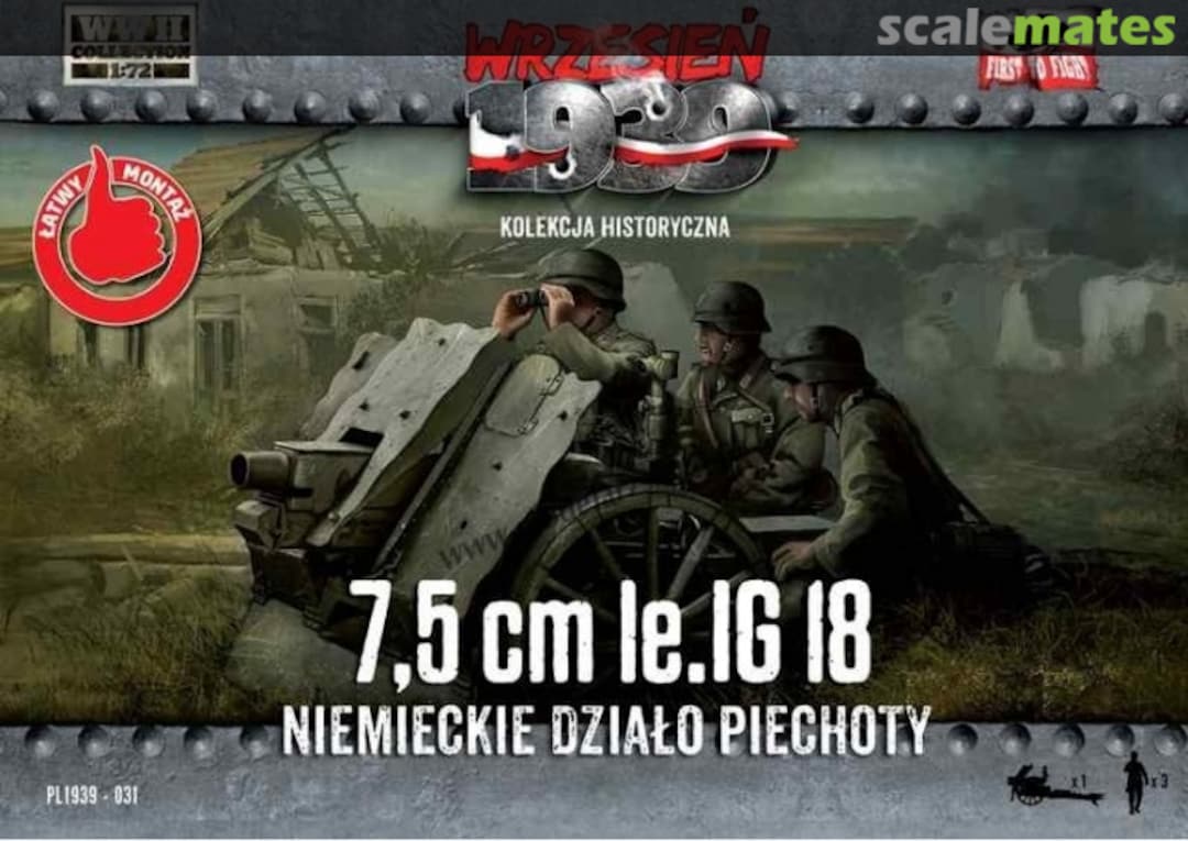Boxart 7,5cm le.IG 18 PL1939-031 First to Fight Boxart 7,5cm le.IG 18 PL1939-031 First to Fight