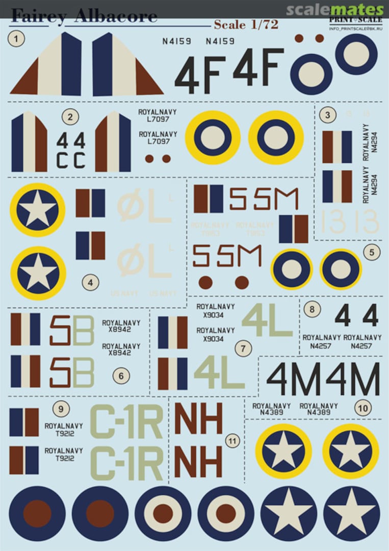 Boxart Fairey Albacore 72-243 Print Scale Boxart Fairey Albacore 72-243 Print Scale