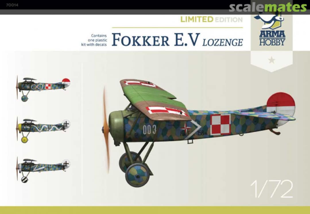 Boxart Fokker E.V 70014 Arma Hobby Boxart Fokker E.V 70014 Arma Hobby