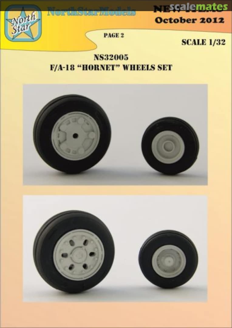 Boxart F-18 A/B/C/D wheels, No mask series NS32005-a North Star