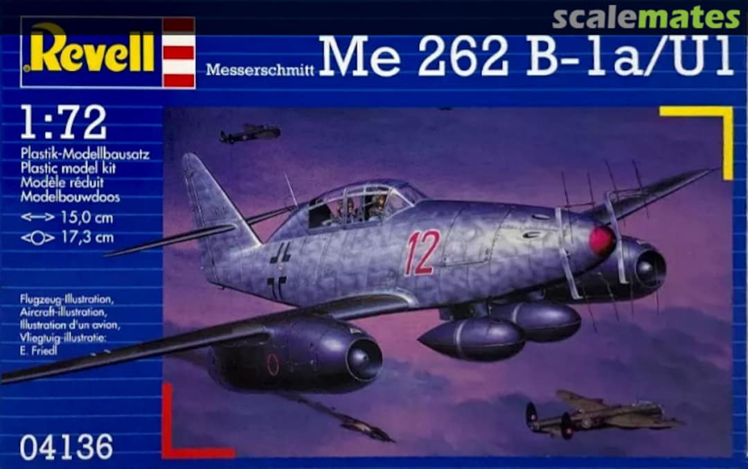 Boxart Messerschmitt Me 262 B-1a/U1 04136 Revell Boxart Messerschmitt Me 262 B-1a/U1 04136 Revell