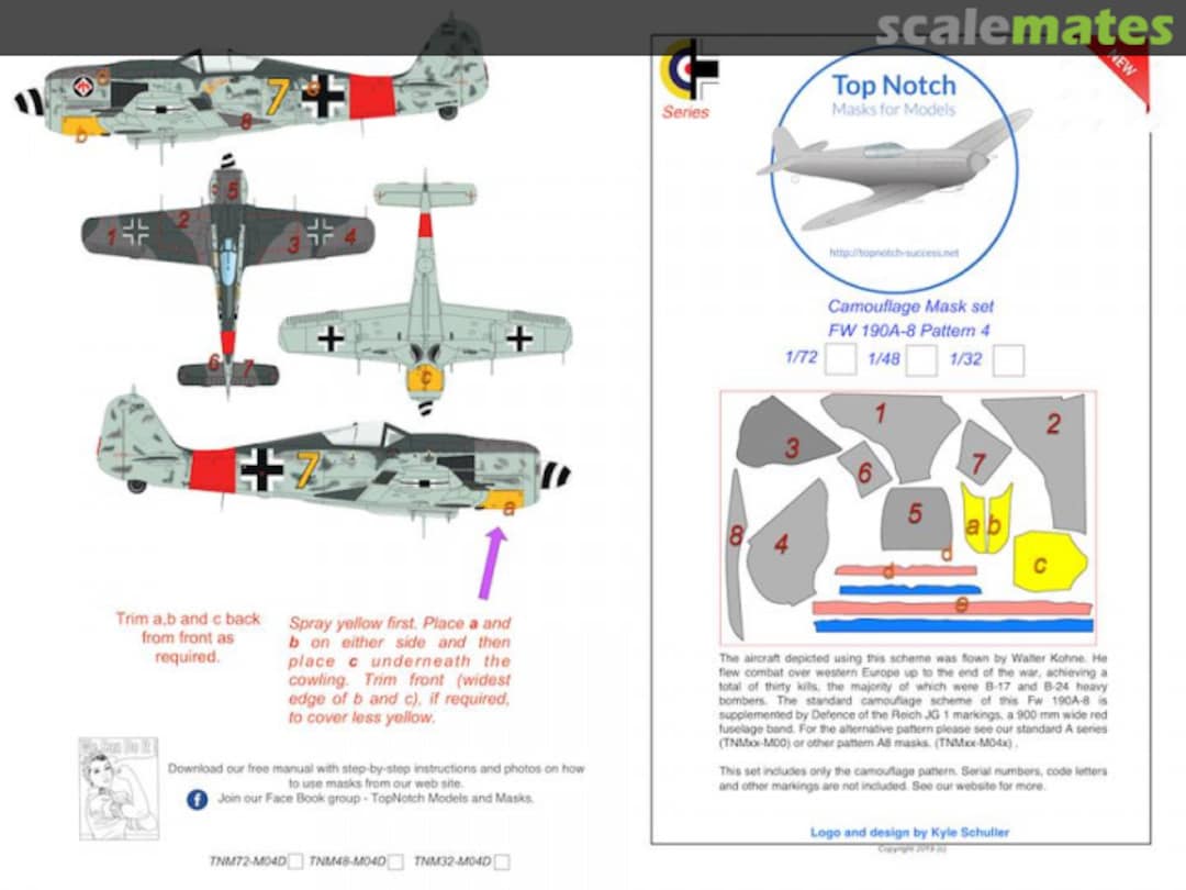 Boxart FW190-A8 (Pattern 4) TNM72-M04D TopNotch Boxart FW190-A8 (Pattern 4) TNM72-M04D TopNotch