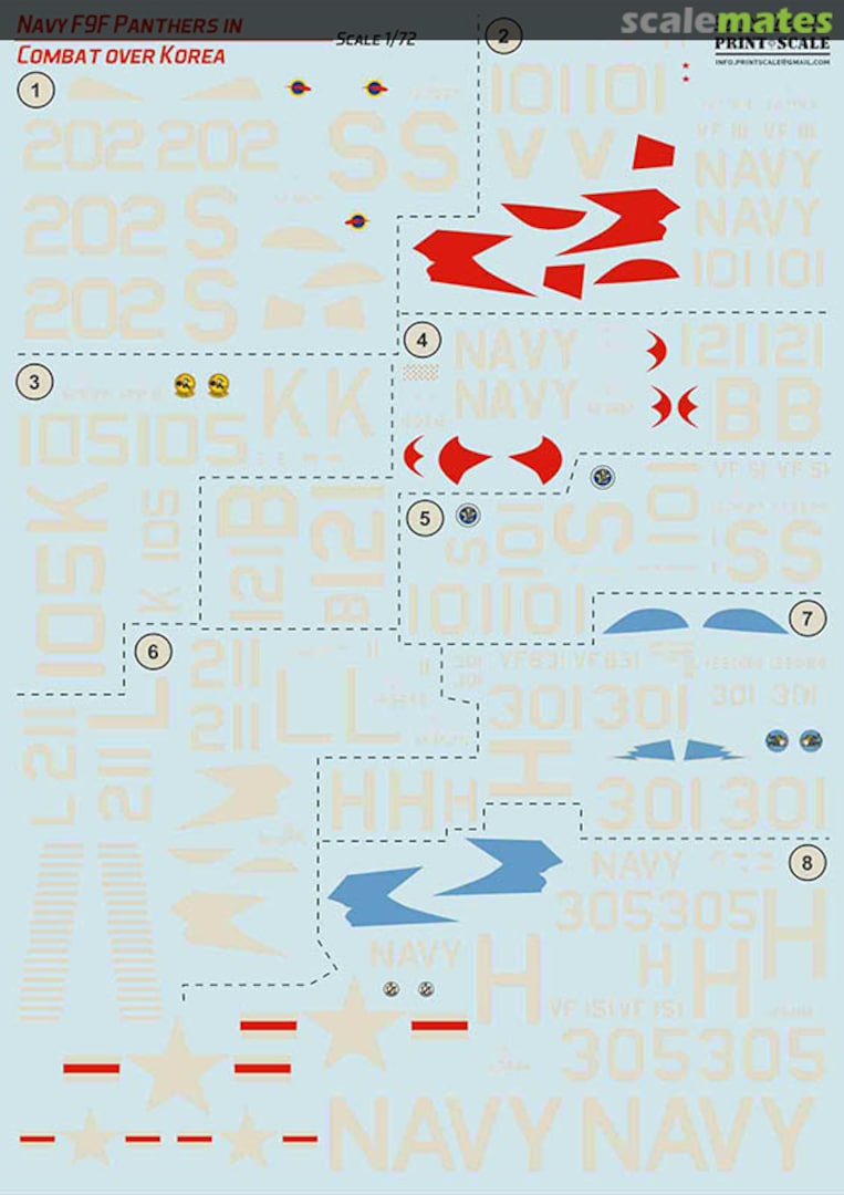 Boxart Navy F9F Panthers in Combat over Korea 72-372 Print Scale Boxart Navy F9F Panthers in Combat over Korea 72-372 Print Scale