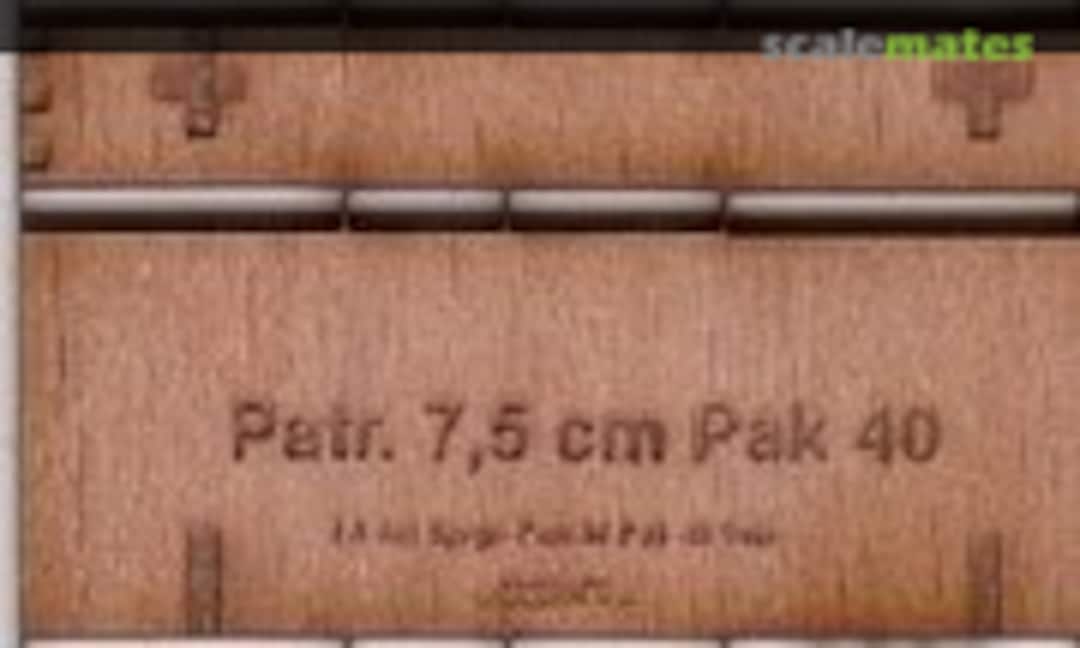 1:35 Ammo Crate for 3 Shells 7.5cm PaK 40 (SLS Scale Laser Service 35020) 35020