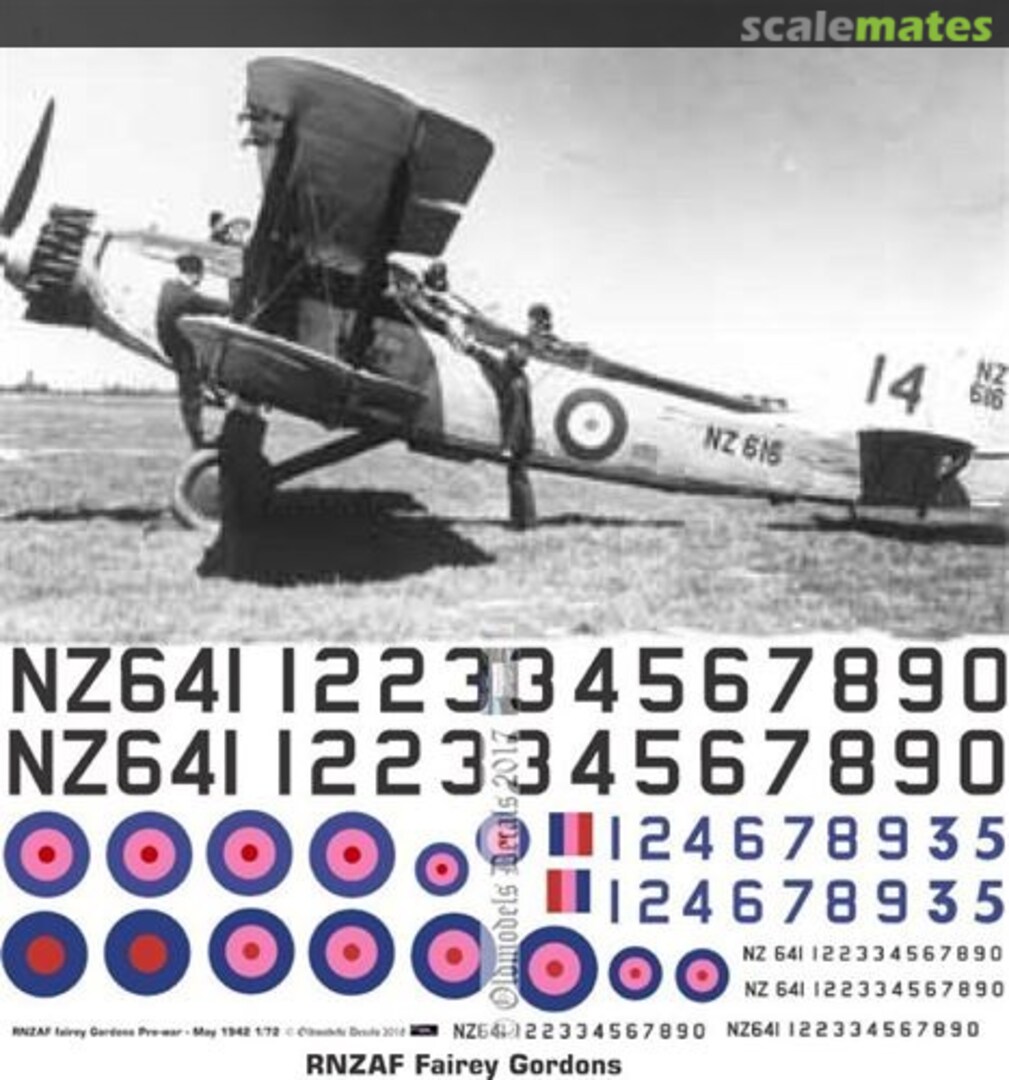 Boxart RNZAF Fairey Gordons OMD1226 Oldmodels Decals Boxart RNZAF Fairey Gordons OMD1226 Oldmodels Decals