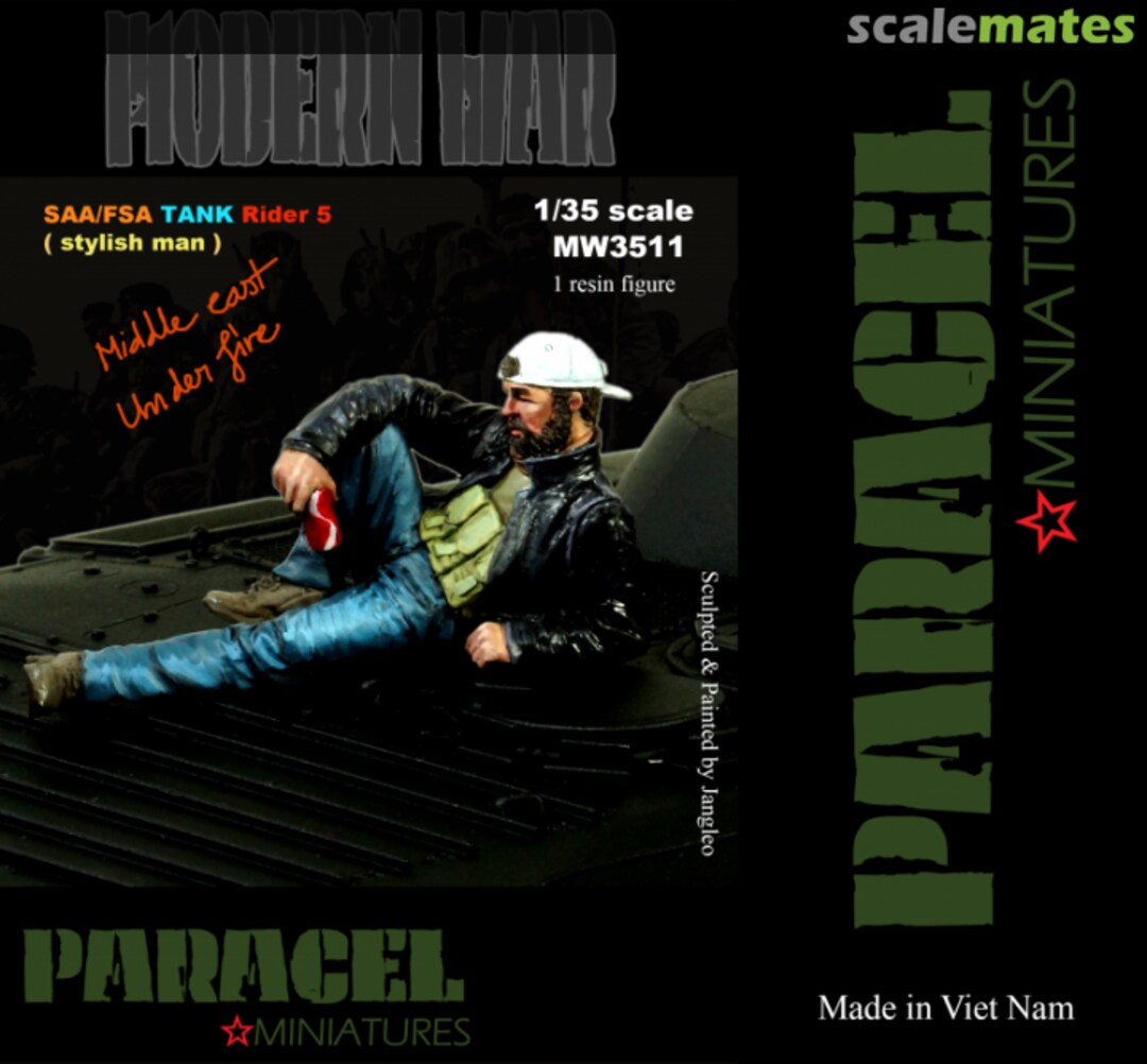 Boxart SAA/FSA Tank/AFV Rider 5 (stylish man) MW3511 Paracel Miniatures Boxart SAA/FSA Tank/AFV Rider 5 (stylish man) MW3511 Paracel Miniatures
