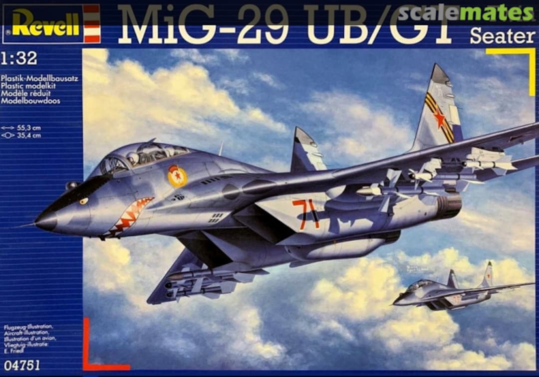Boxart Mig-29 UB/GT Twin Seater 04751 Revell Boxart Mig-29 UB/GT Twin Seater 04751 Revell