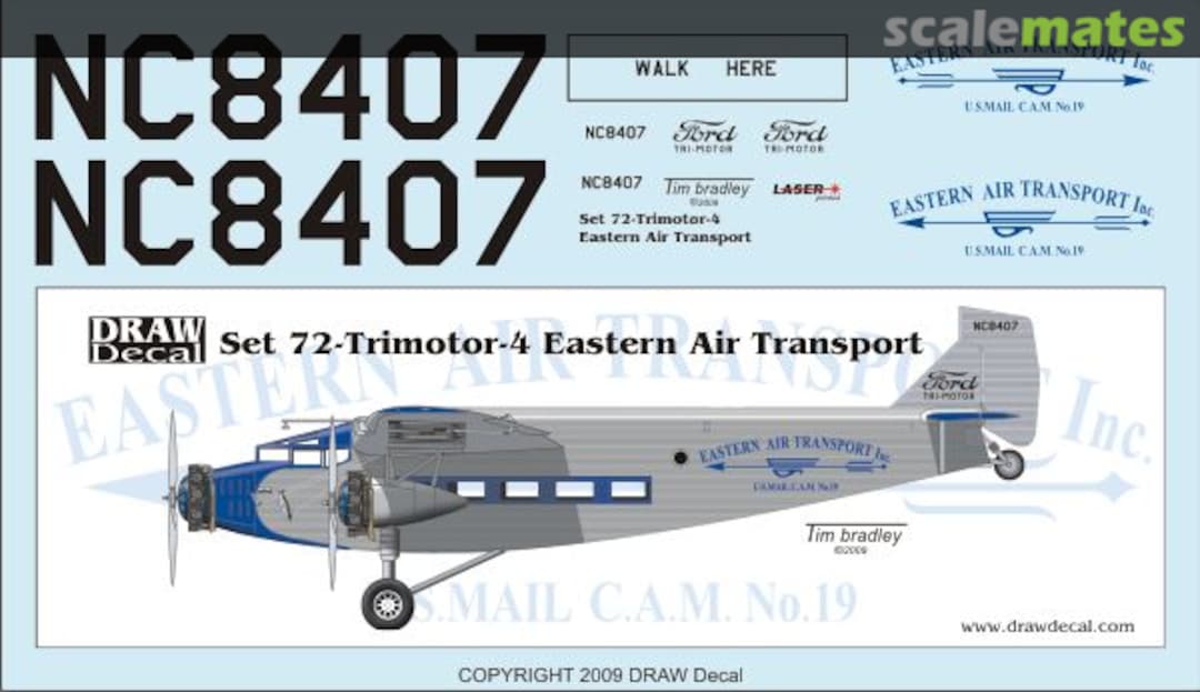 Boxart Ford AT-5 Trimotor 72-Trimotor-4 Draw Decal Boxart Ford AT-5 Trimotor 72-Trimotor-4 Draw Decal
