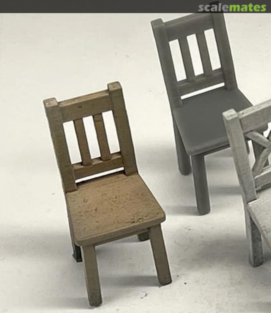 Boxart Simple chair with vertical bars - 3 pieces 48110211 EMP3d Boxart Simple chair with vertical bars - 3 pieces 48110211 EMP3d