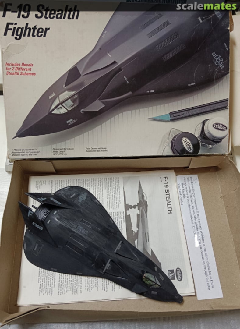 Contents F-19 Stealth Fighter 595 Testors Contents F-19 Stealth Fighter 595 Testors