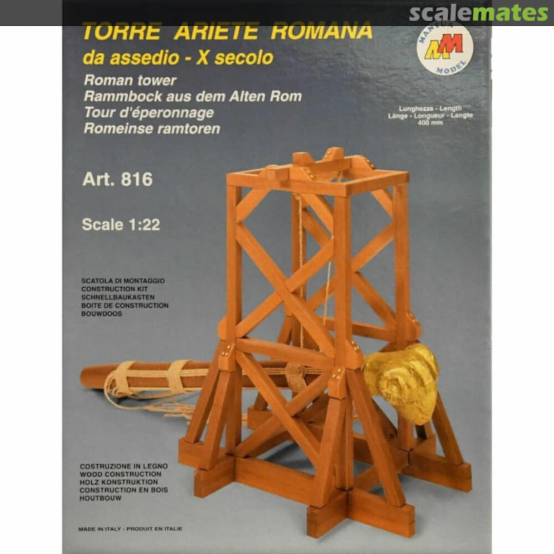 Boxart Torre Ariete Romana da assedio - X secolo 816 Mantua Model Boxart Torre Ariete Romana da assedio - X secolo 816 Mantua Model