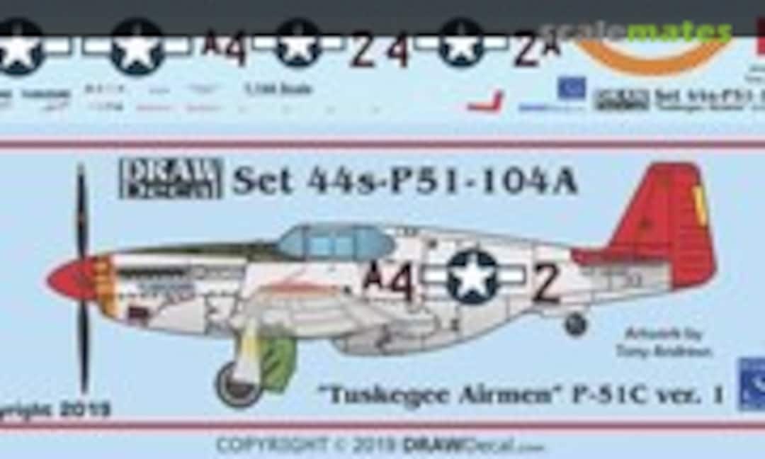 1:144 “Tuskegee Airmen” P-51C ver. I (Draw Decal 44-P51-104A) 44-P51-104A