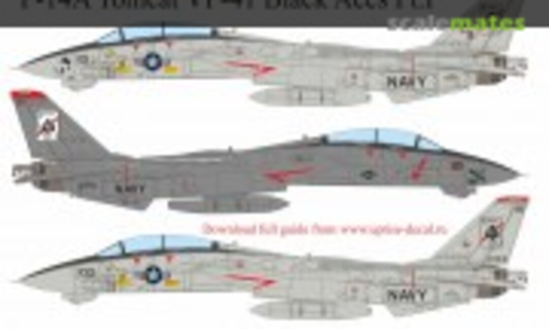 1:72 F-14A Tomcat VF-41 Black Aces Pt.I. FFA (Film Free Ability) (UpRise Decal UR72286) UR72286