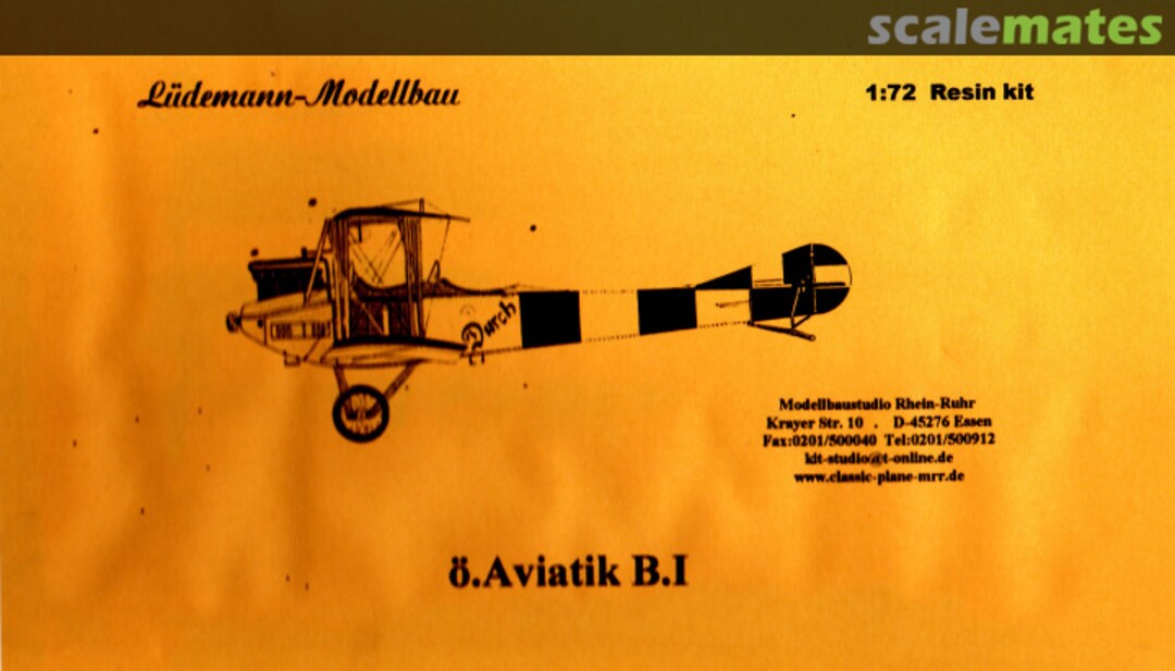 Boxart Aviatik B.I LR58 Lüdemann-Modellbau Boxart Aviatik B.I LR58 Lüdemann-Modellbau