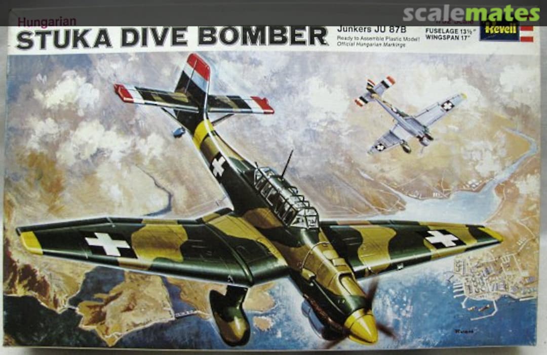 Boxart Hungarian Stuka Dive Bomber Junkers Ju 87B H-153 Revell Boxart Hungarian Stuka Dive Bomber Junkers Ju 87B H-153 Revell