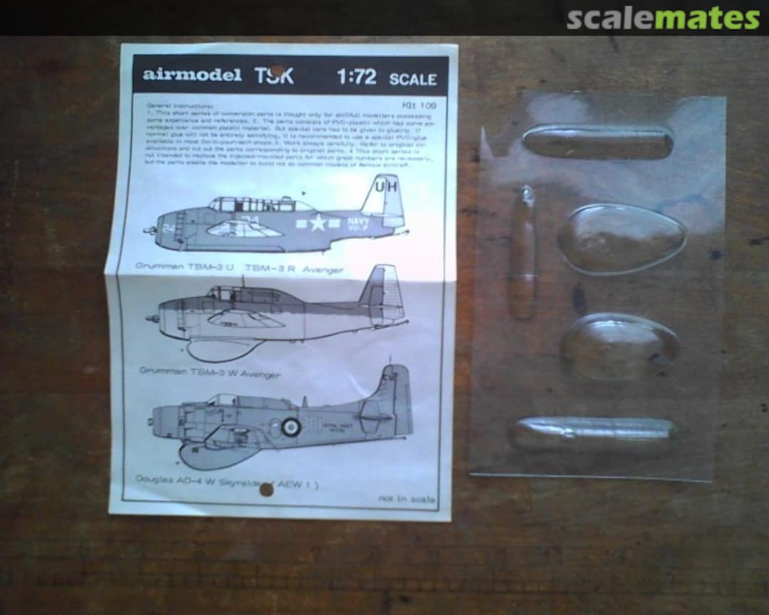Boxart Grumman TBM-3U/TBM-3R & TBM-3W Avenger, AD-4W Skyraider AEW.1 109 Airmodel Boxart Grumman TBM-3U/TBM-3R & TBM-3W Avenger, AD-4W Skyraider AEW.1 109 Airmodel