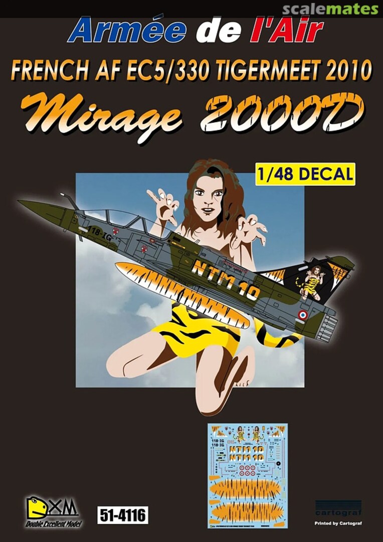 Boxart Mirage 2000D 51-4116 Double Xcellent Model Boxart Mirage 2000D 51-4116 Double Xcellent Model