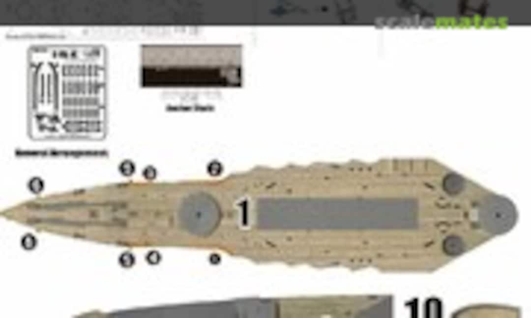 1:350 IJN Aircraft Battleship Ise Wooden Deck (Wood Hunter W35031)