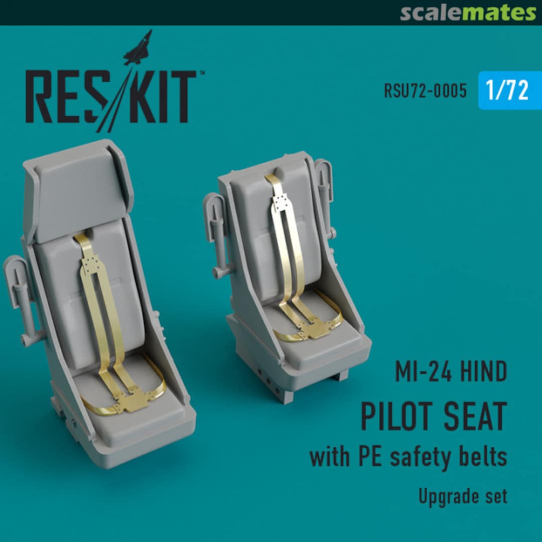 Boxart Mi-24 Hind - Pilot Seat w/ PE Safety Belts RSU72-0005 ResKit Boxart Mi-24 Hind - Pilot Seat w/ PE Safety Belts RSU72-0005 ResKit