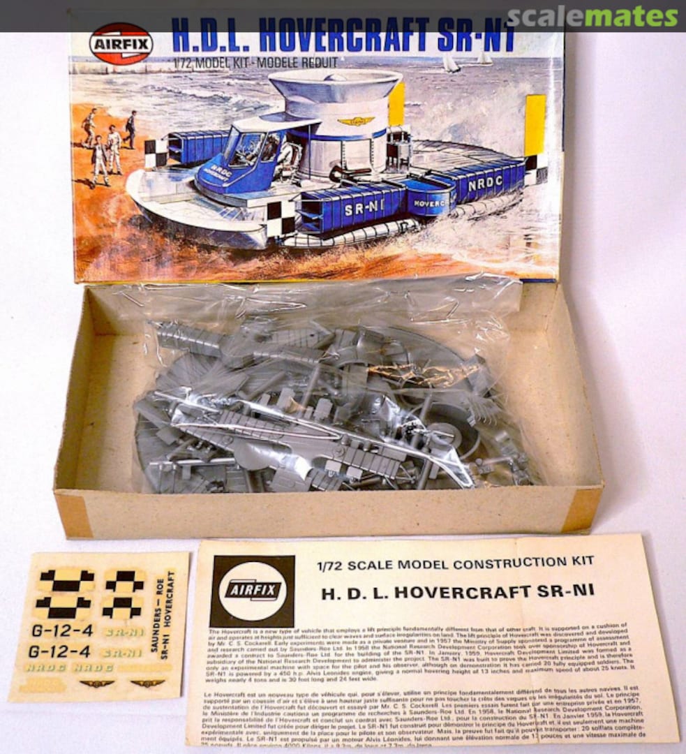Contents H.D.L. Hovercraft SR-N1 02007-7 Airfix