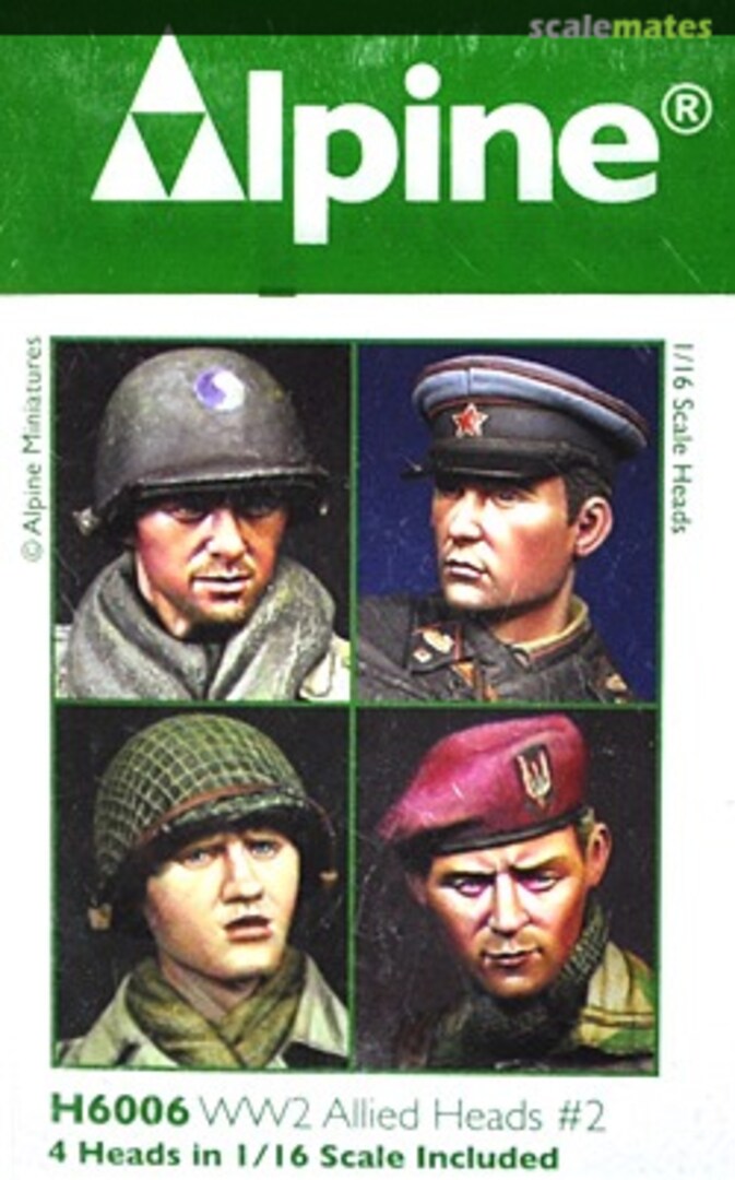 Boxart WW2 Allied Heads #2 H6006 Alpine Miniatures Boxart WW2 Allied Heads #2 H6006 Alpine Miniatures