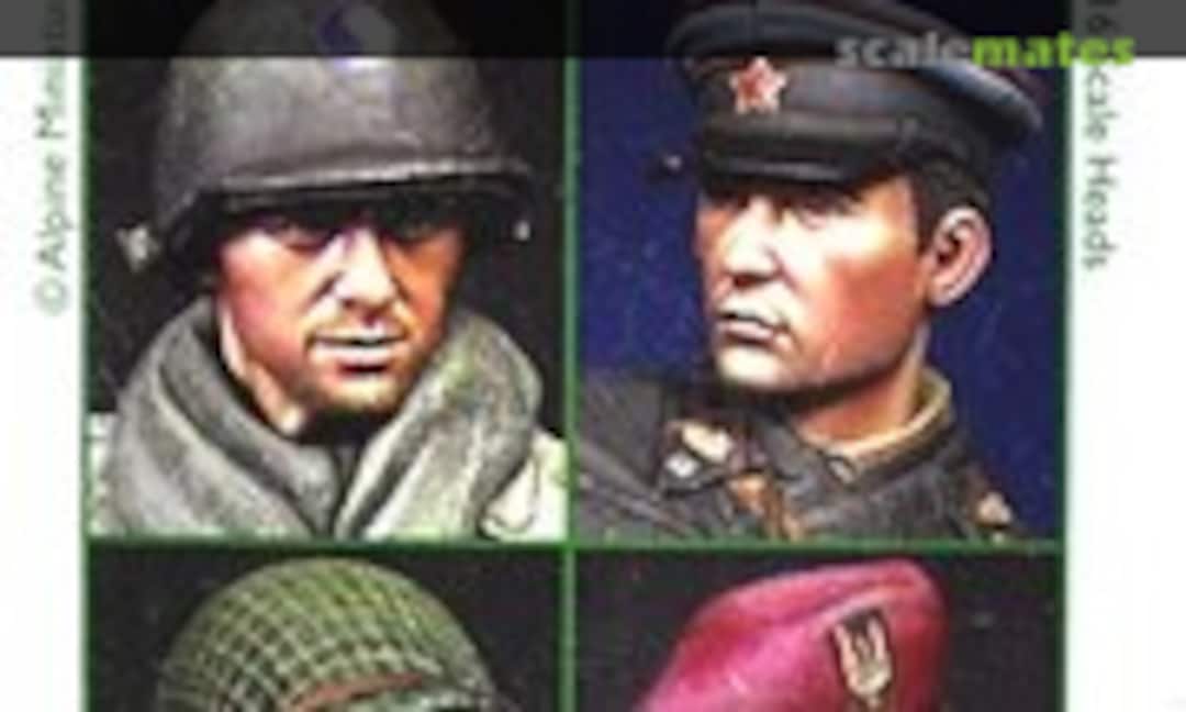 1:16 WW2 Allied Heads #2 (Alpine Miniatures H6006)