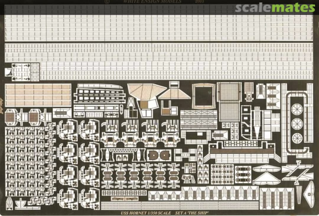 Boxart USS Hornet CV-8 - The Ship PE 3525 White Ensign Models Boxart USS Hornet CV-8 - The Ship PE 3525 White Ensign Models
