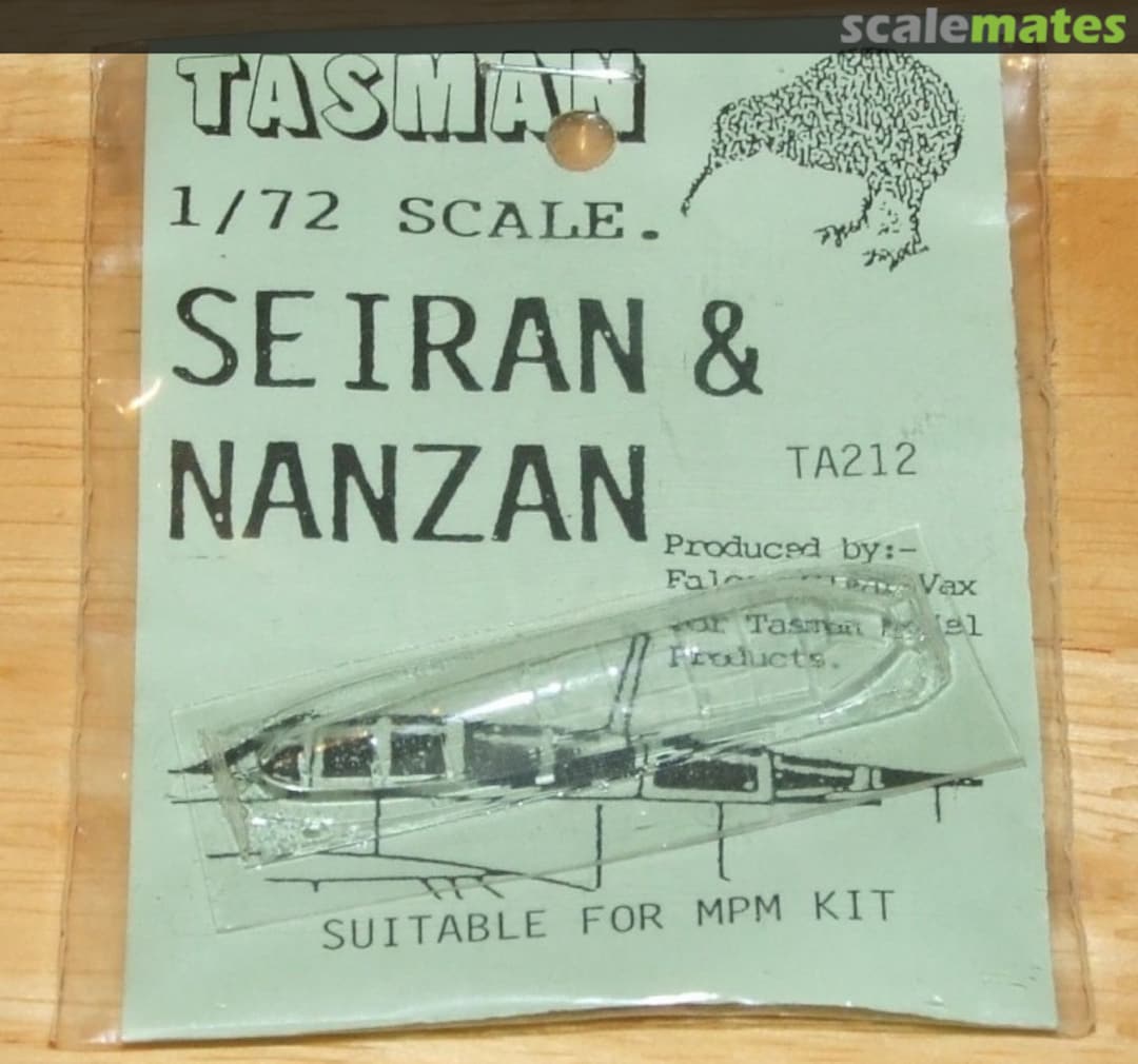 Boxart Seiran & Nanzan Canopy TA212 Tasman Model Products