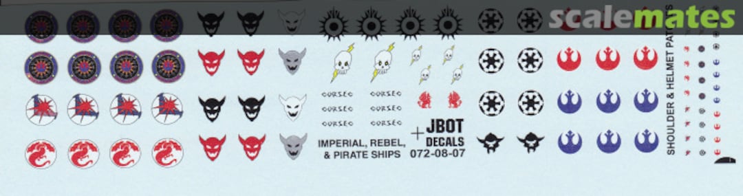 Boxart Imperial, Rebel, & Pirate Ships 072-08-07 JBOT Decals Boxart Imperial, Rebel, & Pirate Ships 072-08-07 JBOT Decals