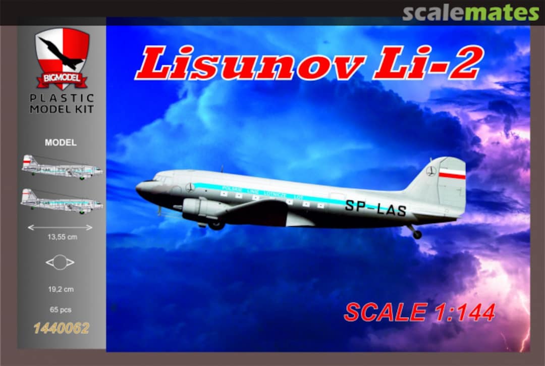 Boxart Lisunov Li-2 1440062 BIGMODEL Boxart Lisunov Li-2 1440062 BIGMODEL
