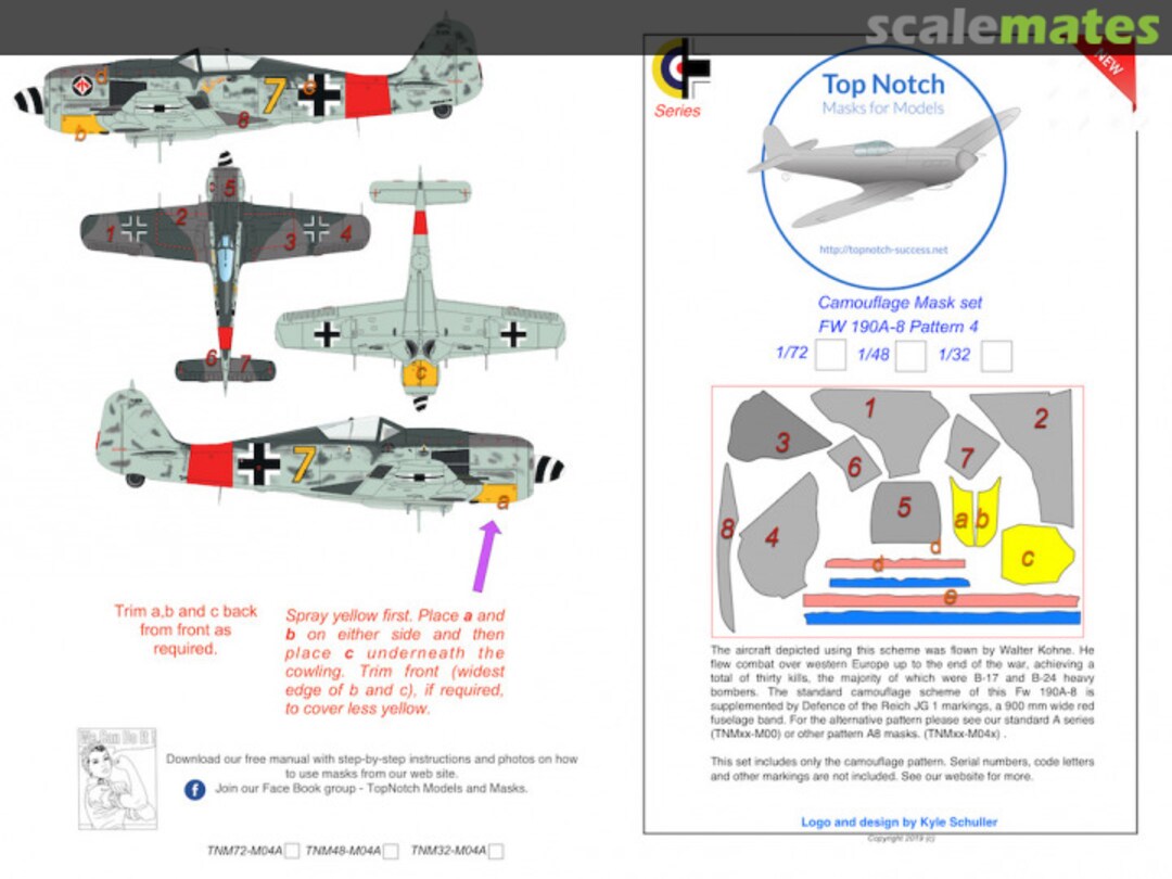 Boxart FW190-A8 (Pattern 4) TNM32-M04D TopNotch Boxart FW190-A8 (Pattern 4) TNM32-M04D TopNotch