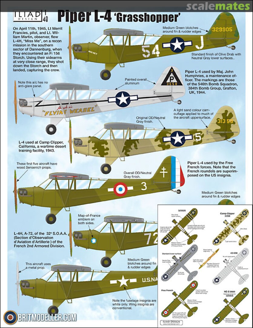 Boxart Piper L-4 'Grasshopper' 48041 Iliad Design Boxart Piper L-4 'Grasshopper' 48041 Iliad Design