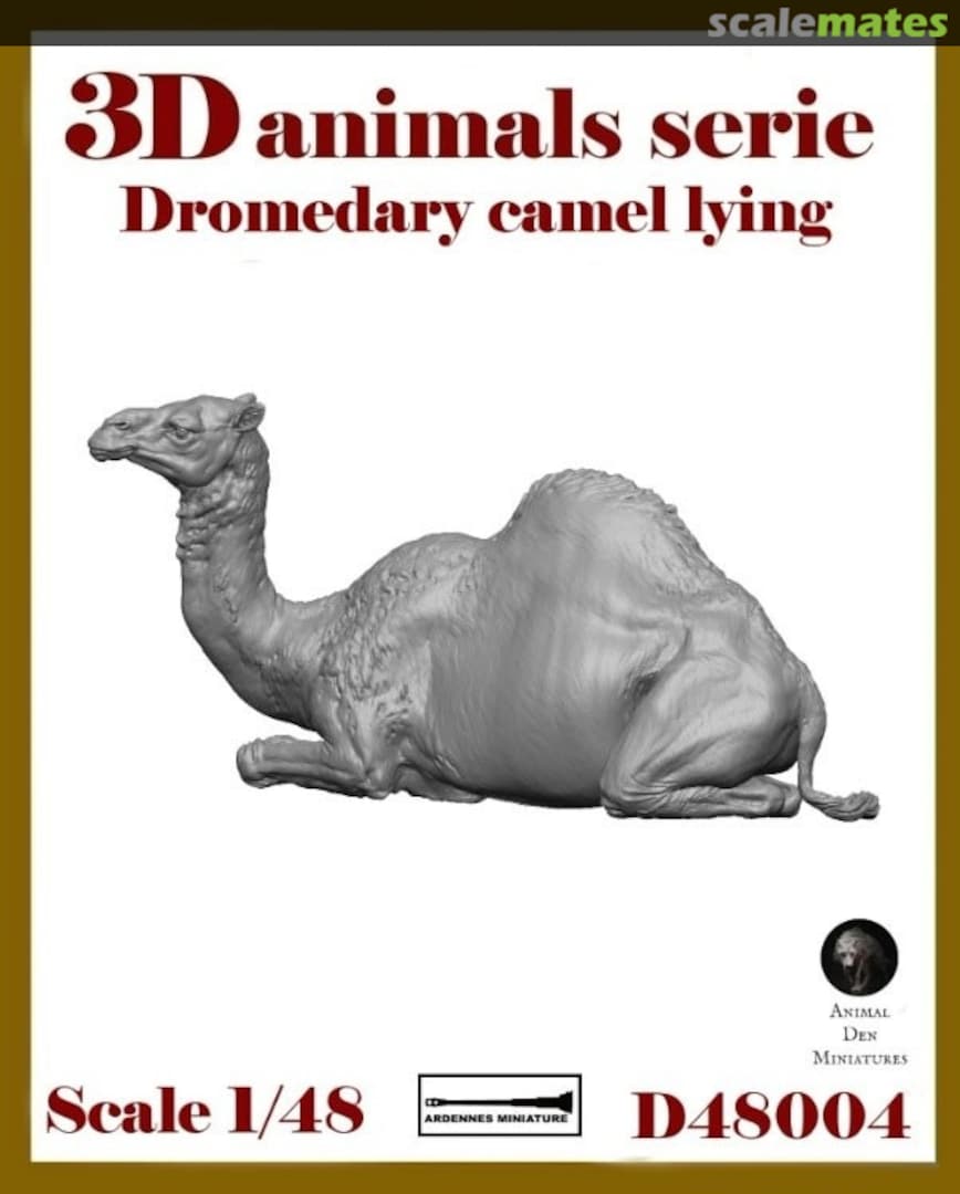 Boxart Dromedary camel lying D48004 Ardennes Miniature Boxart Dromedary camel lying D48004 Ardennes Miniature
