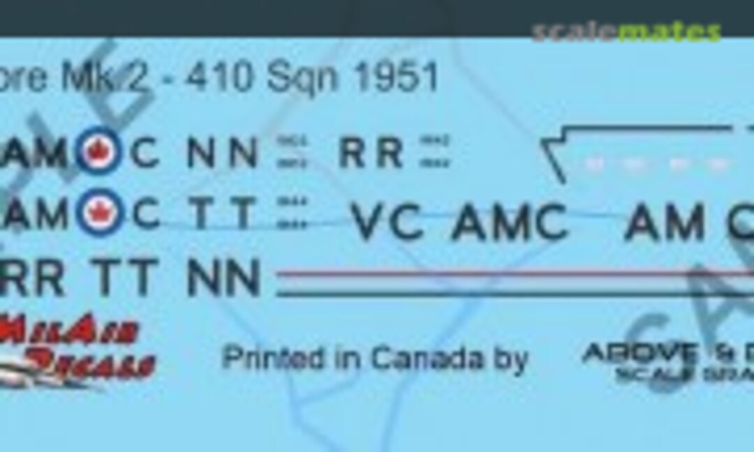 1:48 Canadair Sabre Mk. 2 - 410 Sqn (Above & Below Graphics 499) 499