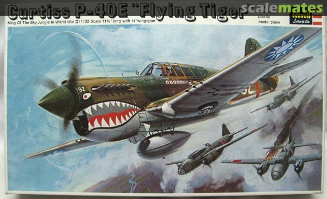 Boxart Curtiss P-40E "Flying Tiger" H283-200 Revell Boxart Curtiss P-40E "Flying Tiger" H283-200 Revell