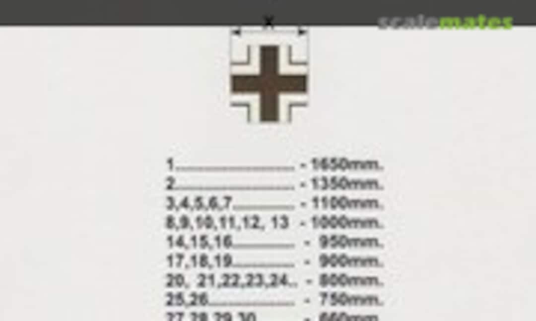 1:72 German Balkenkreuze (Techmod 72112) 72112