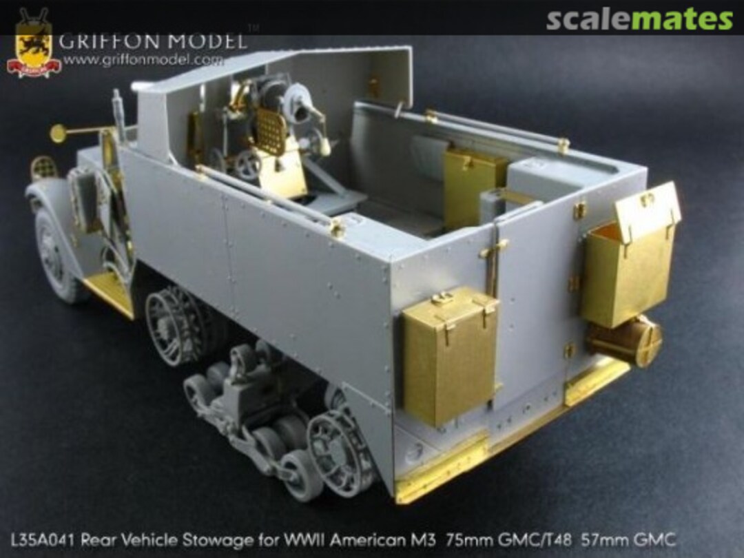 Boxart M3 75mm Gun Motor Carriage Rear Stowage ~Dragon~ L35A041 Griffon Model Boxart M3 75mm Gun Motor Carriage Rear Stowage ~Dragon~ L35A041 Griffon Model