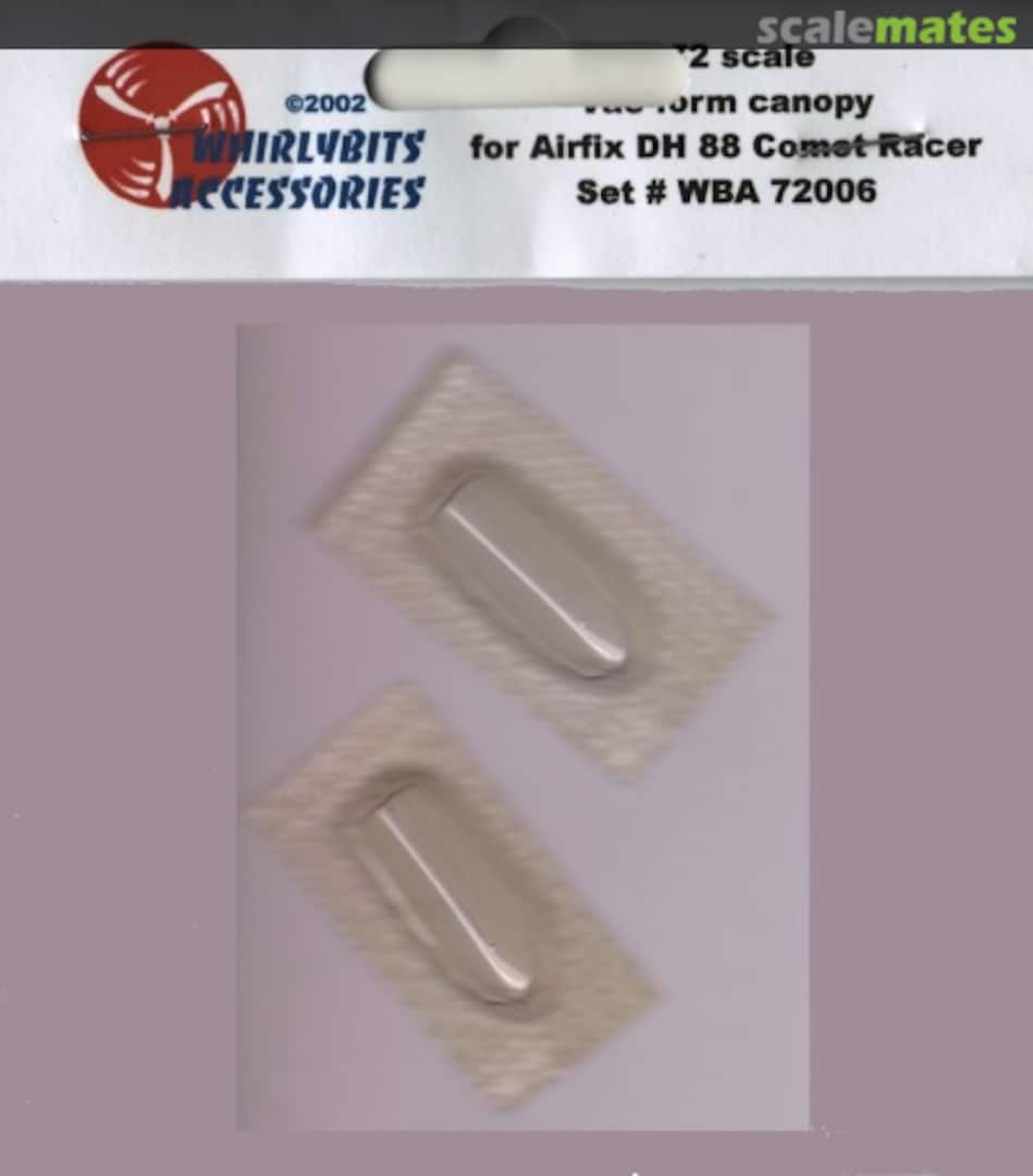 Boxart DH 88 Comet Racer WBA 72006 Whirlybits Boxart DH 88 Comet Racer WBA 72006 Whirlybits