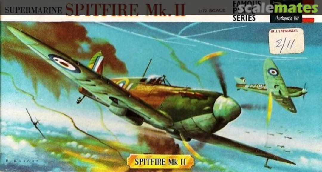 Boxart Supermarine Spitfire Mk. II H-611 Revell (Great Britain) Boxart Supermarine Spitfire Mk. II H-611 Revell (Great Britain)