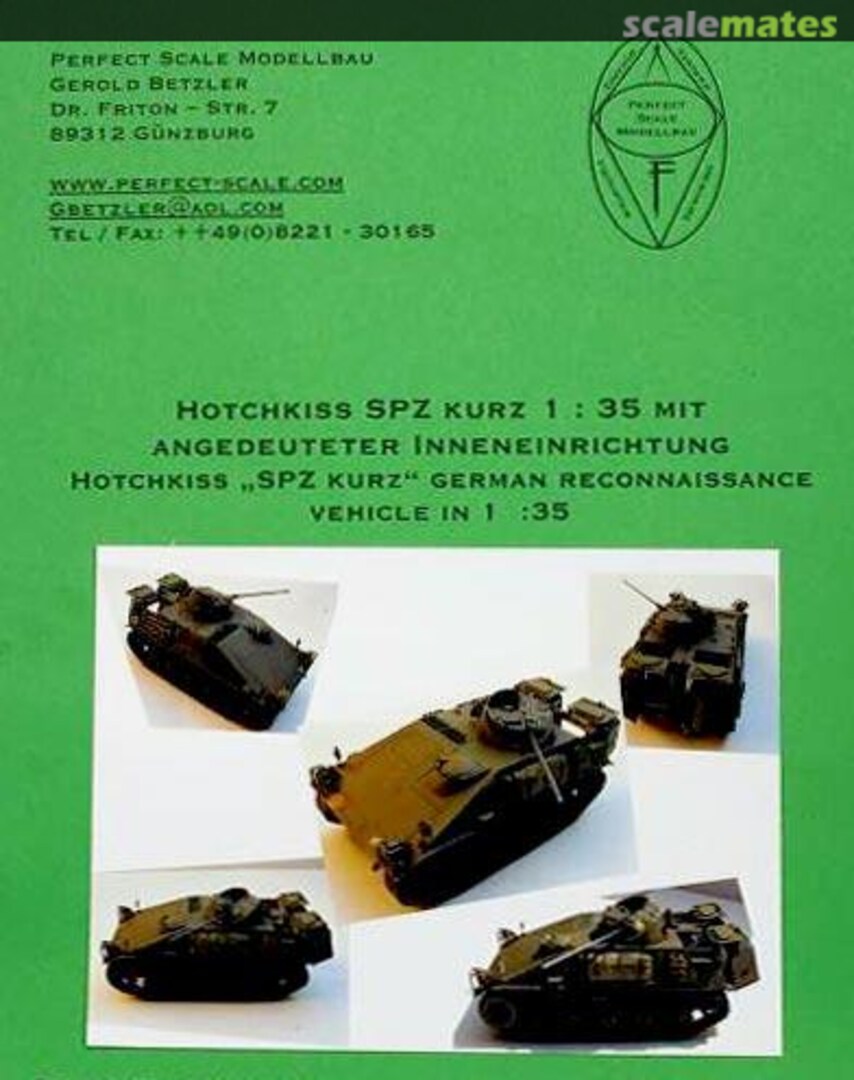 Boxart Hotchkiss SPZ Kurz 35002 Perfect Scale Modellbau